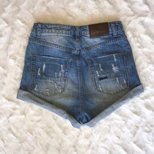 Denim shorts